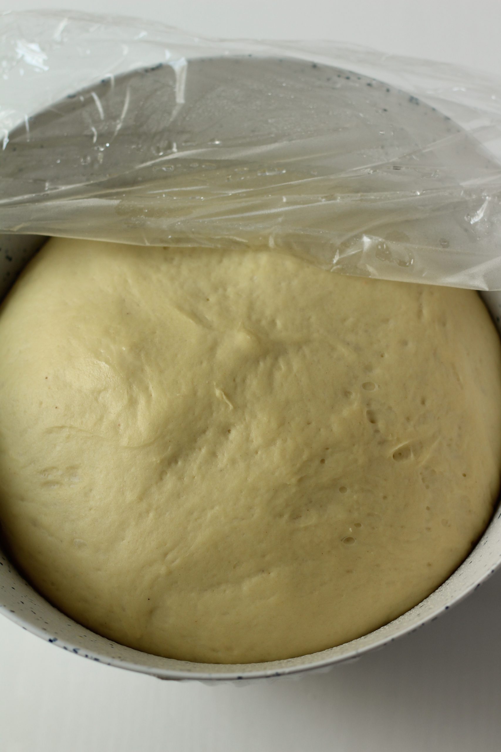 After first rise dough doubled in size