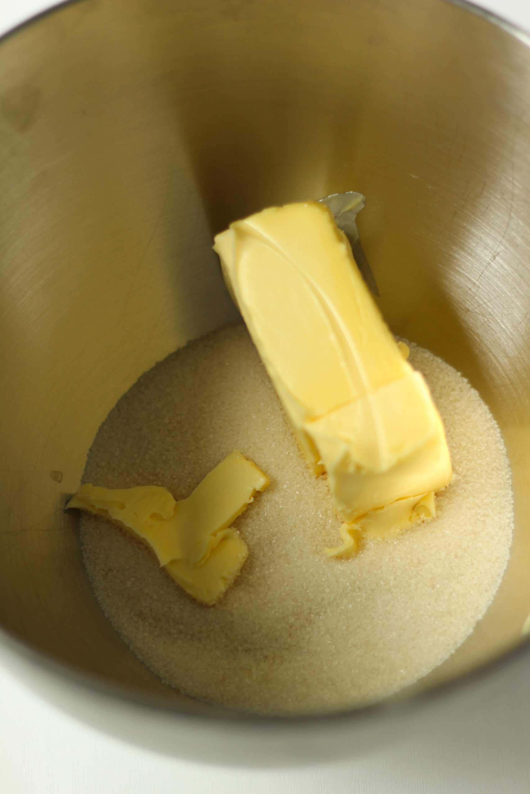 Cane sugar and softened butter